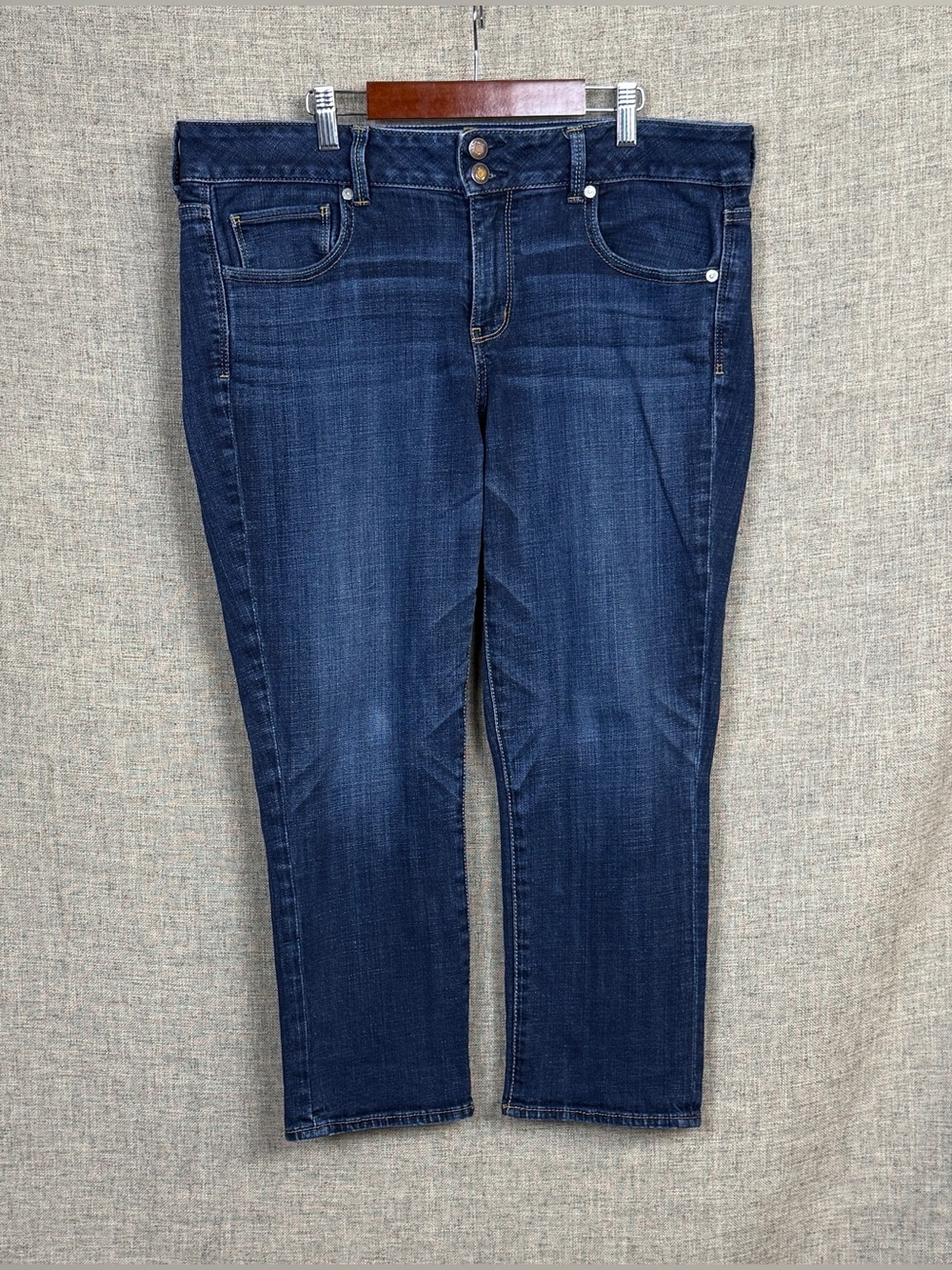 American Eagle Outfitters Y2K Artist Crop Stretch Jeans